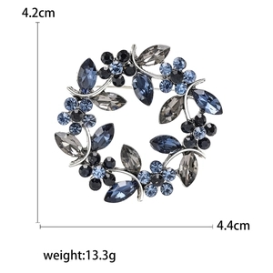 Spécifications détaillées de la taille de la broche couronne d'olivier avec dimensions