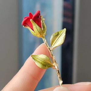 Broche de Aleación de Moda con Diamantes de Imitación para Mujer Elegante Hada Mariposa Rosa Bailarina Broche de Traje Joyería Decorativa Regalo