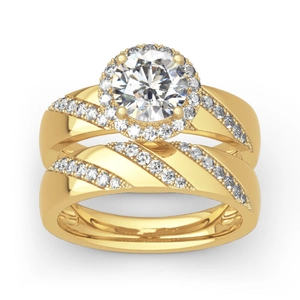 Ensemble de Bagues de Couple en Strass en Alliage de Luxe Bagues Ouvertes Géométriques pour Femmes Hommes Cadeau de Bijoux de Mode