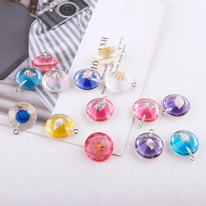 DIY Sieraden Accessoires Hars Mariene Schelp Diamant Hanger Charms Voor Oorbellen Ketting Handwerk Maken Vrouwen Accessoires