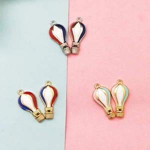 Colorful Hot Air Balloon Enamel Charms For Jewelry Making Alloy Pendants For Earrings Necklaces Bracelets DIY Craft Supplies