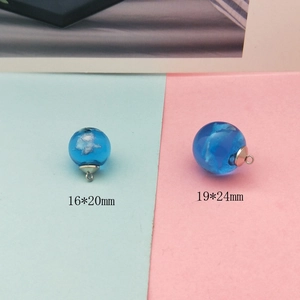 Blaue Himmel-Wolken Glaskugel-Anhänger in 16x20mm und 19x24mm Größen für DIY-Schmuck