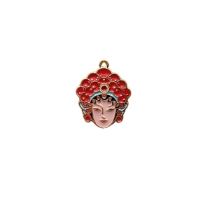 DIY Chinese Opera Peking facial makeup charms for handmade jewelry making and pendants