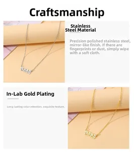 Detailed macro view showing gold and silver butterfly wing 999 stainless steel necklaces