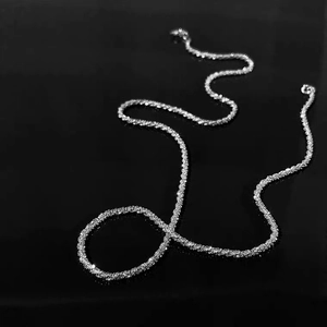 Collar de Cadena Minimalista de Plata de Ley 925 con Ondas de Agua para Mujer Elegante Cadena de Clavícula Joyería de Moda