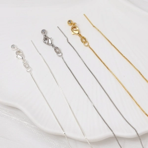 Verstellbare Nadel-Halsketten in Gold und Silber mit Karabinerverschluss für DIY
