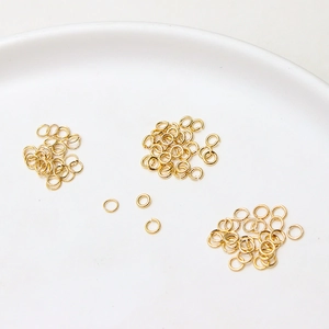 Anneaux de jonction ouverts plaqués or 14k pour création de bijoux DIY