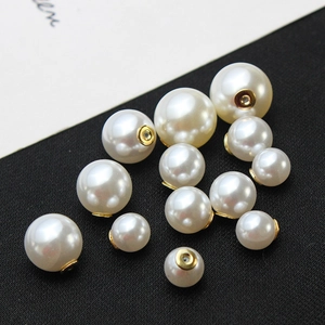 Fermoirs de Boucles d'Oreilles en Perle Artificielle Base Métallique Accessoires de Fabrication de Bijoux DIY