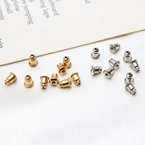 Chiusure per orecchini a farfalla in oro e argento per accessori gioielli fai-da-te