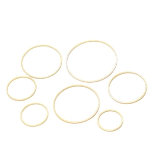 Minimalistische vergoldete geometrische Kreisohrringe für DIY-Schmuckherstellung