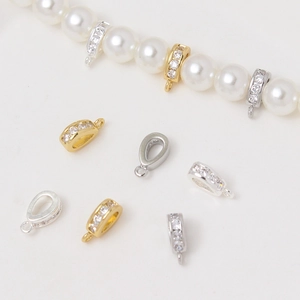 Κρεμαστά ζιργκόν 18K χρυσά για DIY κοσμήματα με μαργαριτάρια σε τρία χρώματα