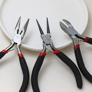 Set van 3 DIY sieradentangen met platte bek, ronde bek en zijkniptang voor kralen