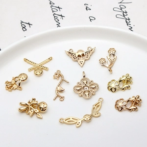 DIY gouden bloemenhangers met zirkonia voor het maken van kettingen en armbanden
