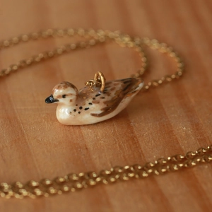 Collana minimalista in acciaio inossidabile oro 18K con ciondolo a forma di uccello