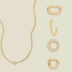 Collier Bracelet en Cuivre Plaqué Or 18K pour Femme Vintage Chaîne Trombone Rolo Fermoir Rond Ovale Forme de Riz Bijoux Cœur Zircon