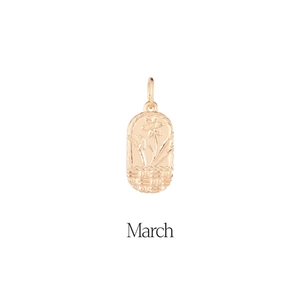 18K goud vergulde roestvrijstalen maart narcis bloem hanger voor DIY sieraden maken