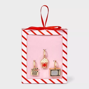 Set ciondoli cinema popcorn e ciak in confezione regalo rossa con fiocco