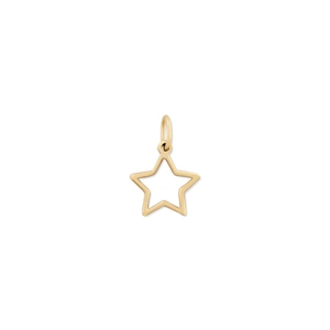 Detail van de holle sterhanger van 18K verguld roestvrij staal voor DIY-sieraden maken