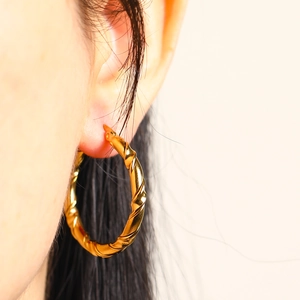 Minimalistische Edelstahl Gedrehte Schnur Ohrringe Für Damen Geometrische High End Gold Silber Mode Täglich Schmuck