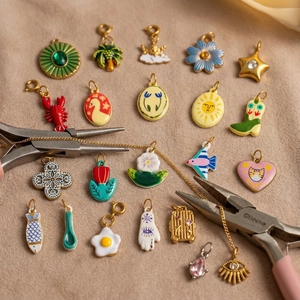 DIY Schmuckset mit 18K vergoldeten Edelstahl Anhängern und feiner Halskette