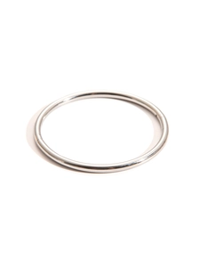 Detailed macro view of the silver titanium steel bracelet with polished hinge closure detail