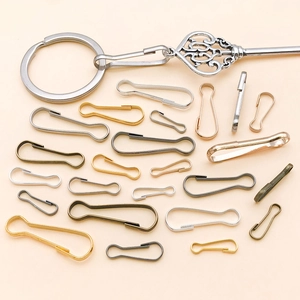 DIY colorful iron bulb safety pins for jewelry making in various metallic plating finishes