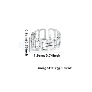 Specifiche dettagliate delle dimensioni per anello a catena in acciaio inox