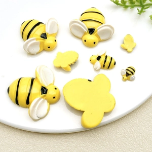 Mini abeilles en résine de tailles variées pour bricolage et accessoires décoratifs