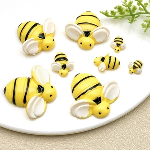 Mini abeilles en résine en quatre tailles pour artisanat DIY et micro-paysage