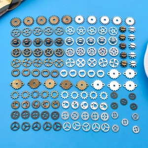 Vintage Steampunk Zahnräder Legierung Anhänger Herz Mechanische Zahnrad Anhänger Für DIY Schmuckherstellung Armband Zubehör