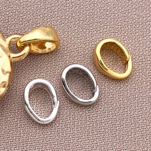 Chiusure a scatto placcate in oro 18 carati e argento per creazione gioielli