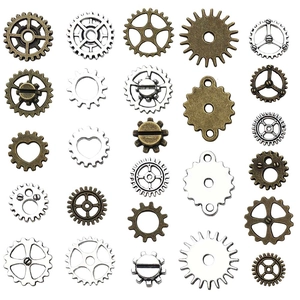 Steampunk-Zahnrad-Kollektion in Bronze und Silber für DIY-Schmuckherstellung