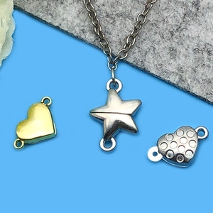 Magnetische Schmuckverschlüsse in Stern- und Herzform in Gold und Silber für Armbänder