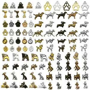 Retro Legierung Hund Anhänger Tierpfoten Knochen Pendants Für DIY Schmuckherstellung Armband Halskette Zubehör Vintage Stil Unisex Handgefertigt