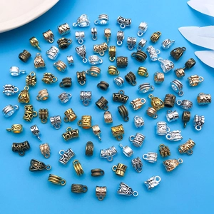 Enganches para colgantes en oro, plata y bronce para creación de collares DIY