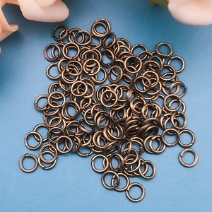 Anellini aperti in bronzo antico sfusi per la creazione di gioielli fai da te
