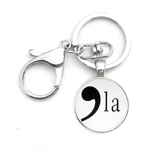 US 2024 Election Kamala Harris For President Metal Keychain Time Gem Glass Pendant Keyring With Lobster Clasp Political Souvenir