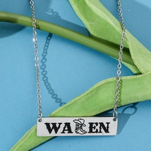 Collar de acero inoxidable Morgan Wallen con colgante de bota de vaquero