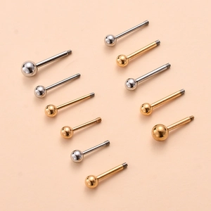 Perni Per Orecchini Filettati In Acciaio Inossidabile Per Creazione Gioielli Labret Barbell Accessori Per Piercing