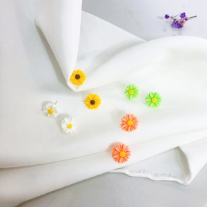 S925 Sterling Silver Earring Post Daisy Stud Earrings Resin Small Floral Cute Sweet Little Flower Earrings For Women Girls