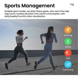 Smart ring app interface for fitness tracking showing steps and multi-sport activity data
