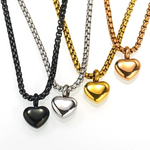 Modische Herz Parfümfläschchen Kette in Gold, Silber, Schwarz und Roségold Ausführungen