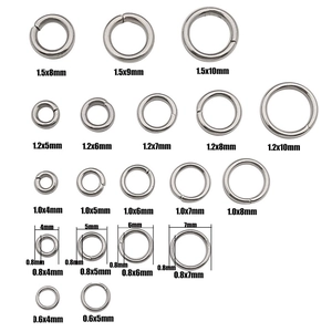 Edelstahl Biegeringe Für DIY Schmuckherstellung Rund Mehrere Größen Offene Verbinder Für Halsketten Armband Handwerk