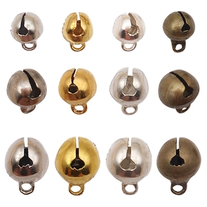 Runde Kupferglocken in Gold, Silber und Bronze für DIY-Schmuck und Bastelarbeiten