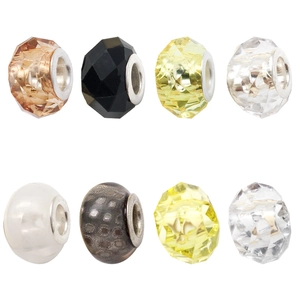 Hars Grote Gat Kralen DIY Gefacetteerde Kleurrijke Losse Kralen Voor Armband Ketting Maken Europese Stijl Sieraden Accessoires