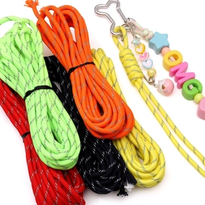 Σετ αντανακλαστικού paracord με χρωματιστά σχοινιά και χάντρες για χειροποίητα κοσμήματα