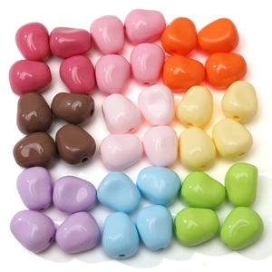 Perline colorate in acrilico 12x15mm a forma di mais per creazione di gioielli fai da te