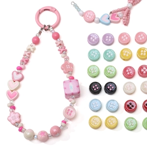 Macro de boutons fleurs en acrylique 12mm colorés pour la création de bijoux DIY