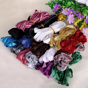 Nastro di velluto glitterato colorato da 10mm per artigianato e accessori per abbigliamento