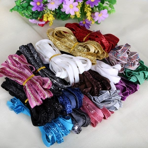 Nastri elastici in velluto glitterato da 10mm in vari colori metallici per artigianato